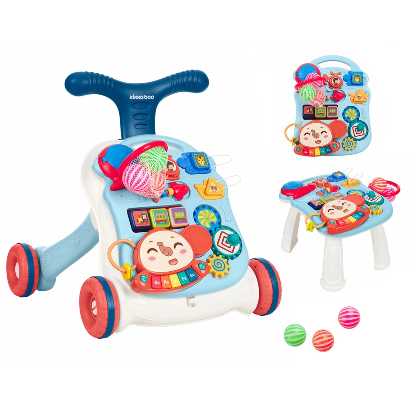 Vaikštynė 3-in-1 „Play & Grow“ įvairių spalvų
