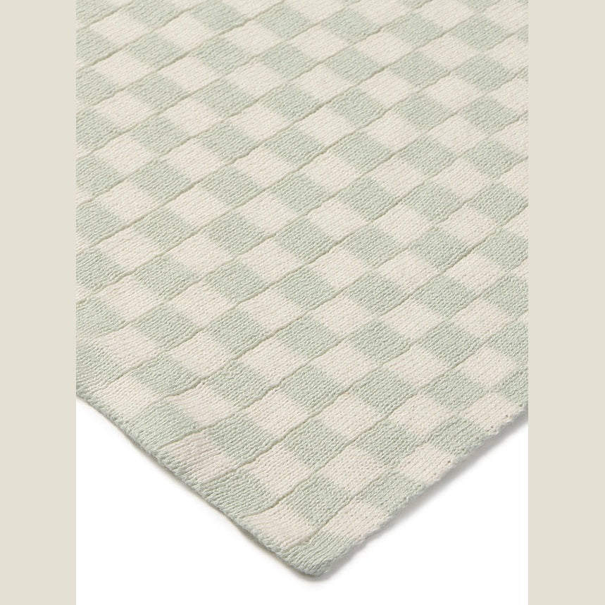 Megztas pledas „Tiles Blue Sage“