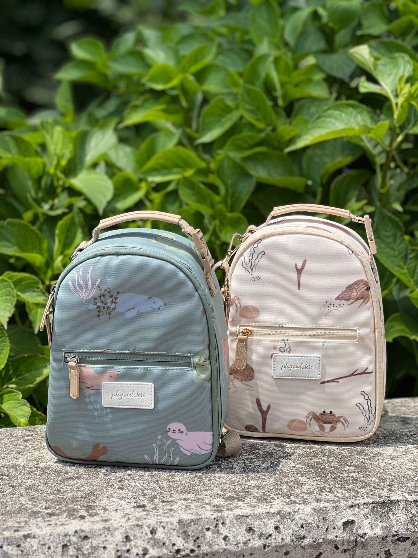 Žalia keliautojų pietų kuprinė