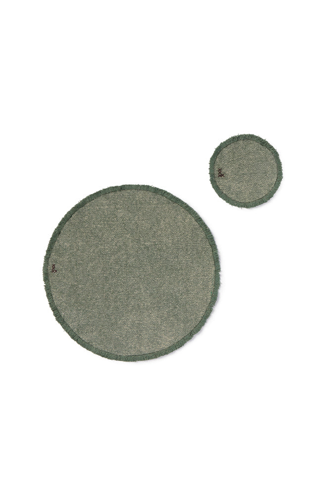 Vintažinių padėkliukų komplektas "Duck green"