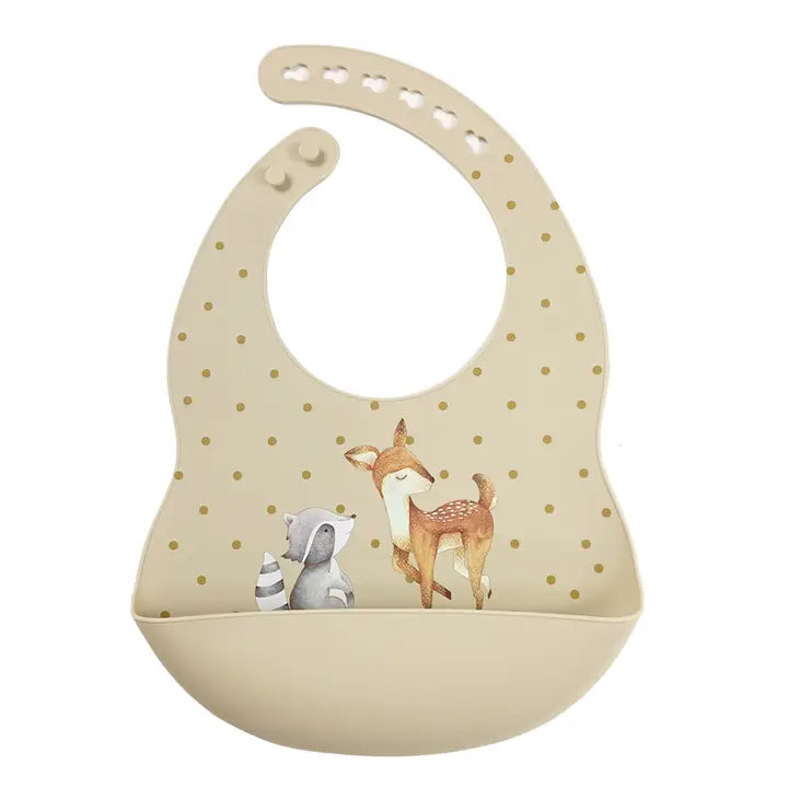 Silikoninis seilinukas su elniuku ir meškučiu