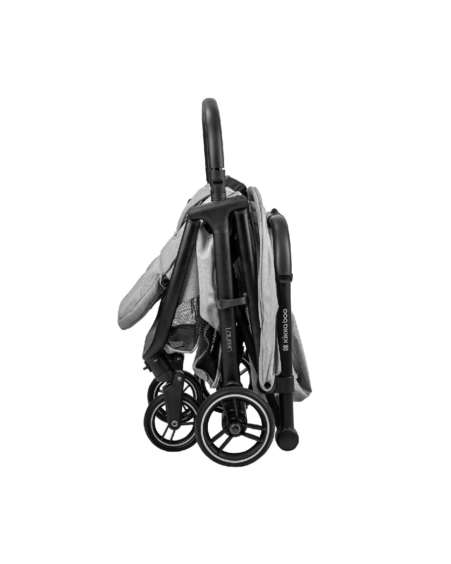 Automatiškai sulankstomas vežimėlis „Lauren“ - šviesiai pilkos spalvos