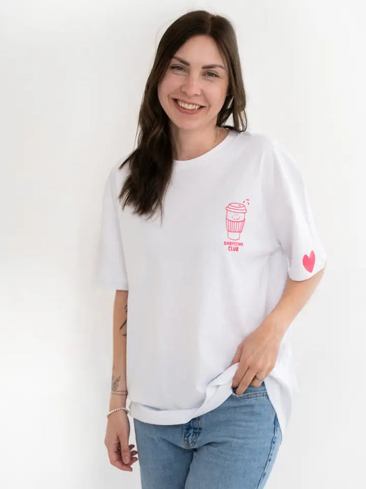 Marškinėliai „Babyccino Club“ Mini & Me