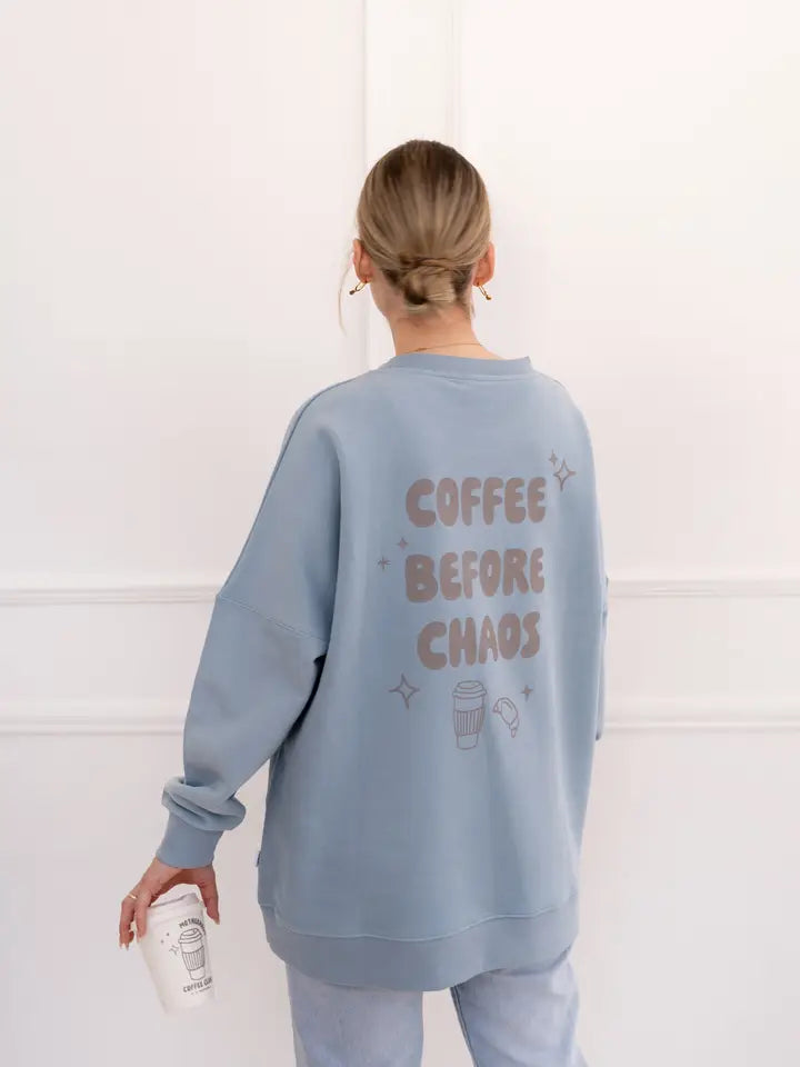 Džemperis „Coffee before Chaos“ Mini & Me