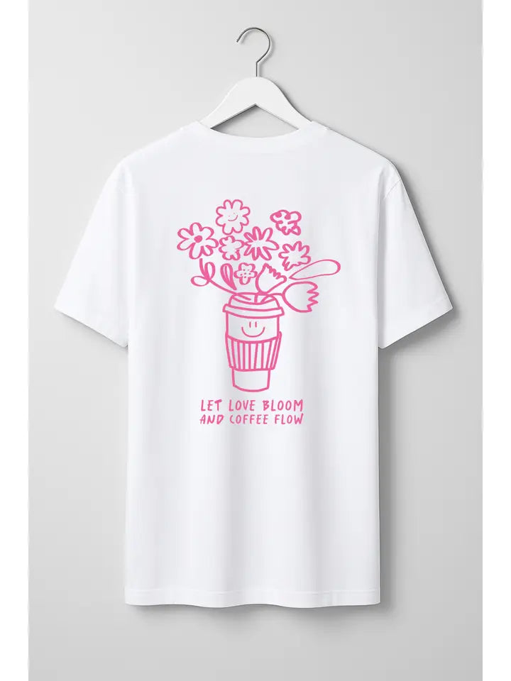 Marškinėliai „Let Love Bloom““ Mini & Me