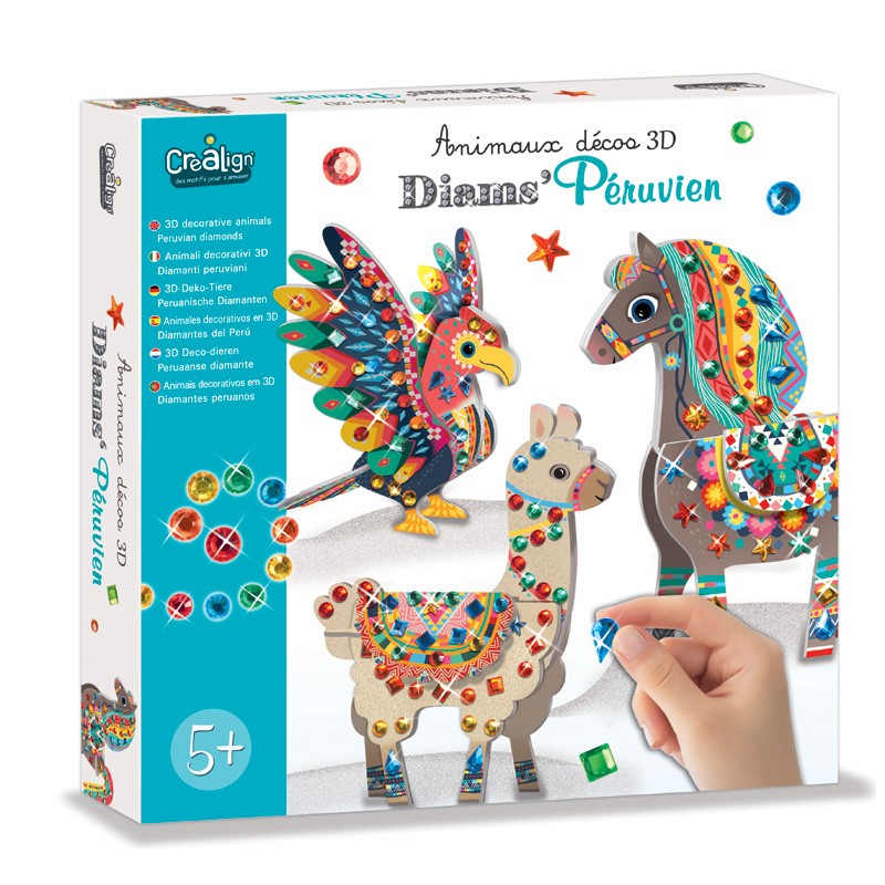 3D dekoratyviniai gyvūnai „Peru deimantai“