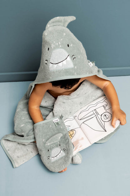 Prausimosi šluostės (2 vnt.) ryklys ir dinozauras