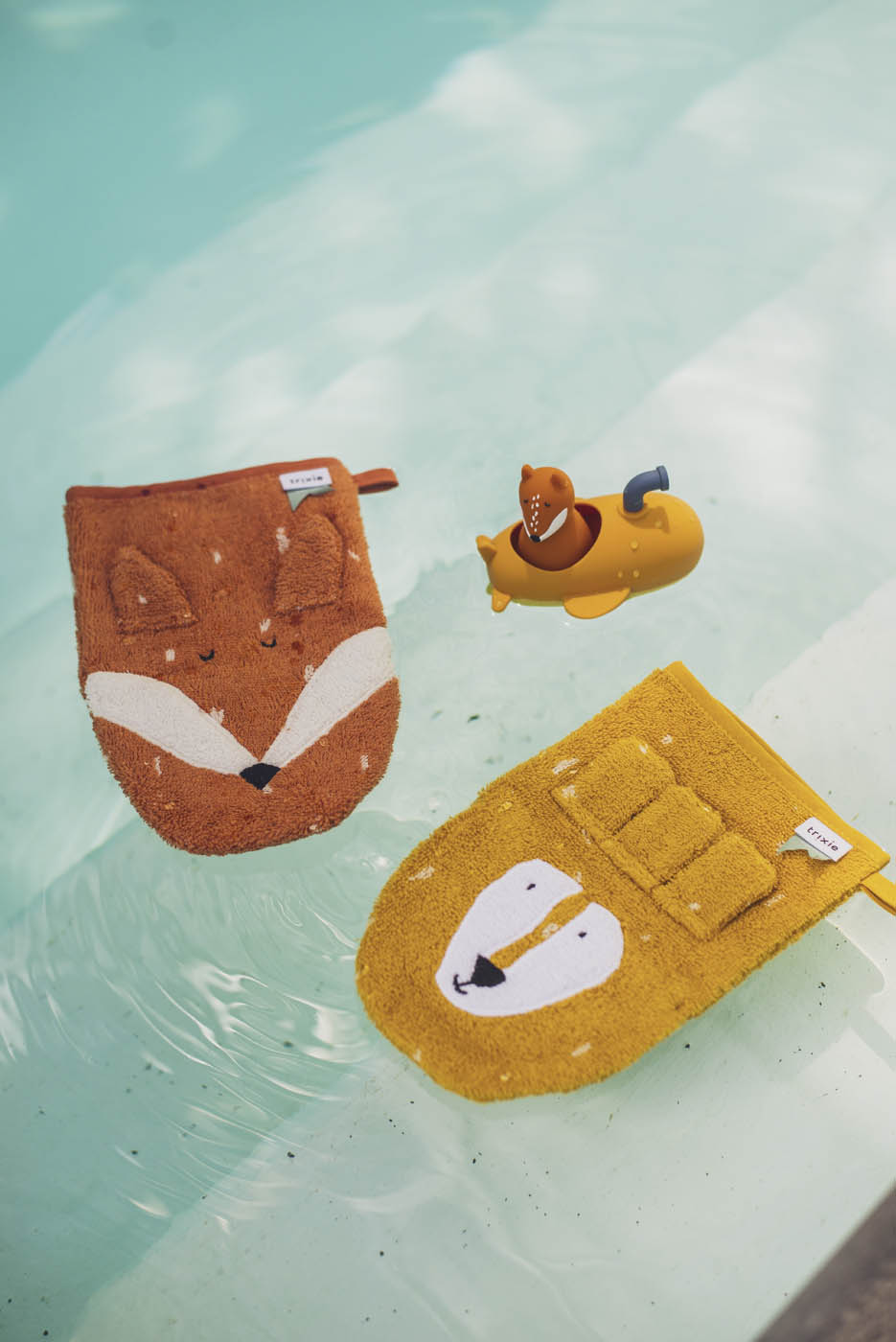 Prausimosi šluostės (2 vnt.) liūtas ir lapė