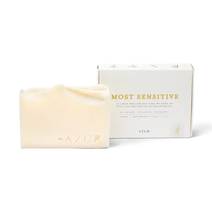 Natūralus kūno ir veido muilas jautriai odai „Most Sensitive“ 100 g