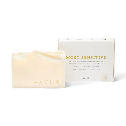 Natūralus kūno ir veido muilas jautriai odai „Most Sensitive“ 100 g