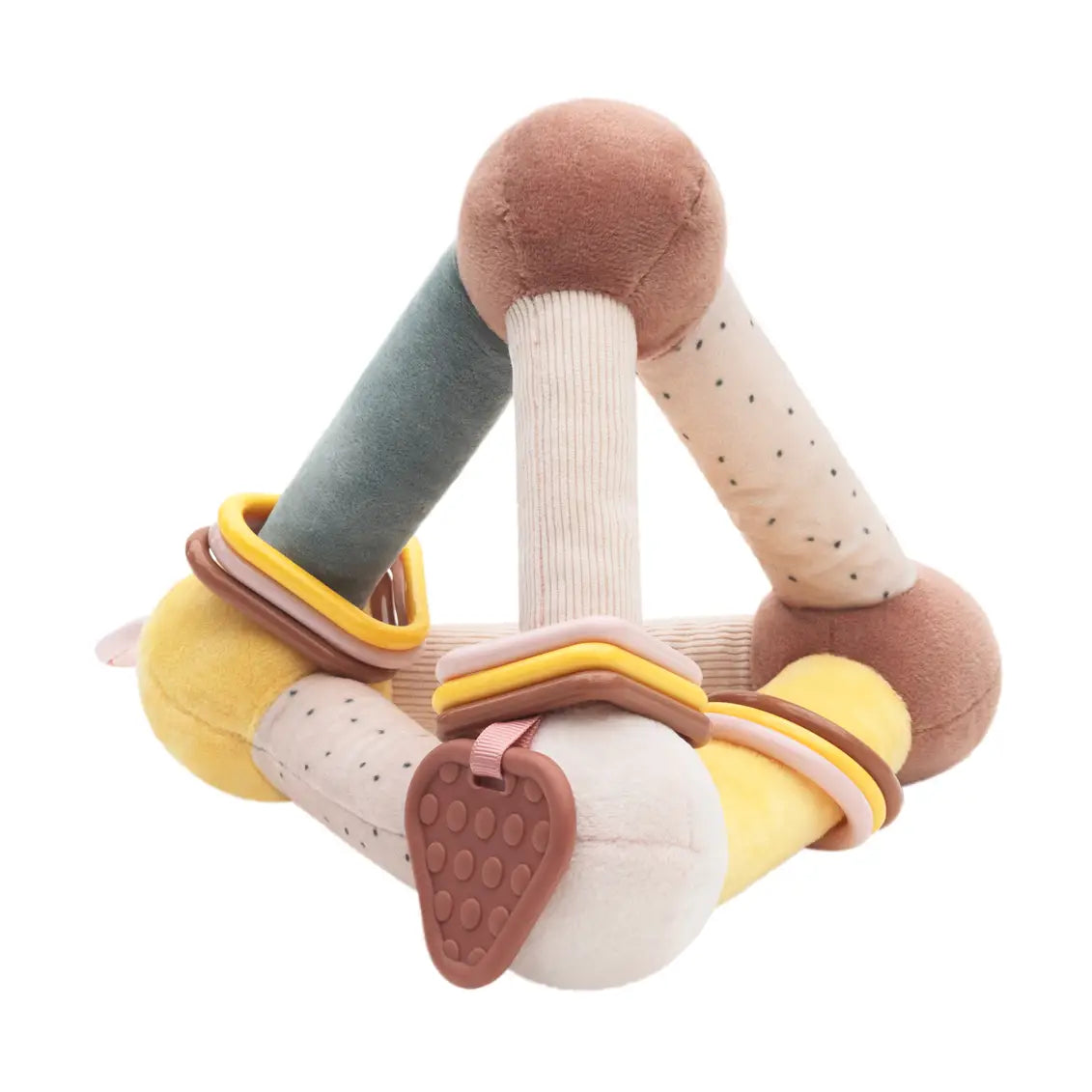 Trikampio formos lavinamasis žaislas „Hedge-Hugs“