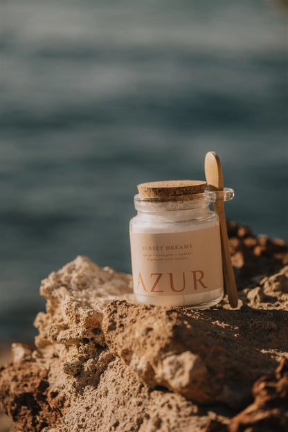 Vonios druska su magniu ir eteriniais aliejais „Sunset Dreams“ 240 g