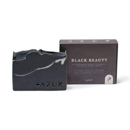 Natūralus veido prausiklis „Black Beauty“ 100 g