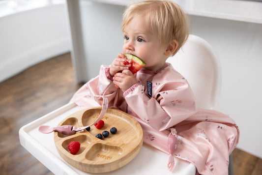 "Bibado“ vaikiški stalo įrankiai – rožiniai