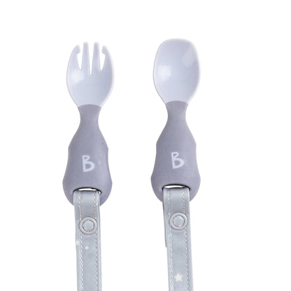 "Bibado“ vaikiški stalo įrankiai – mėlyni