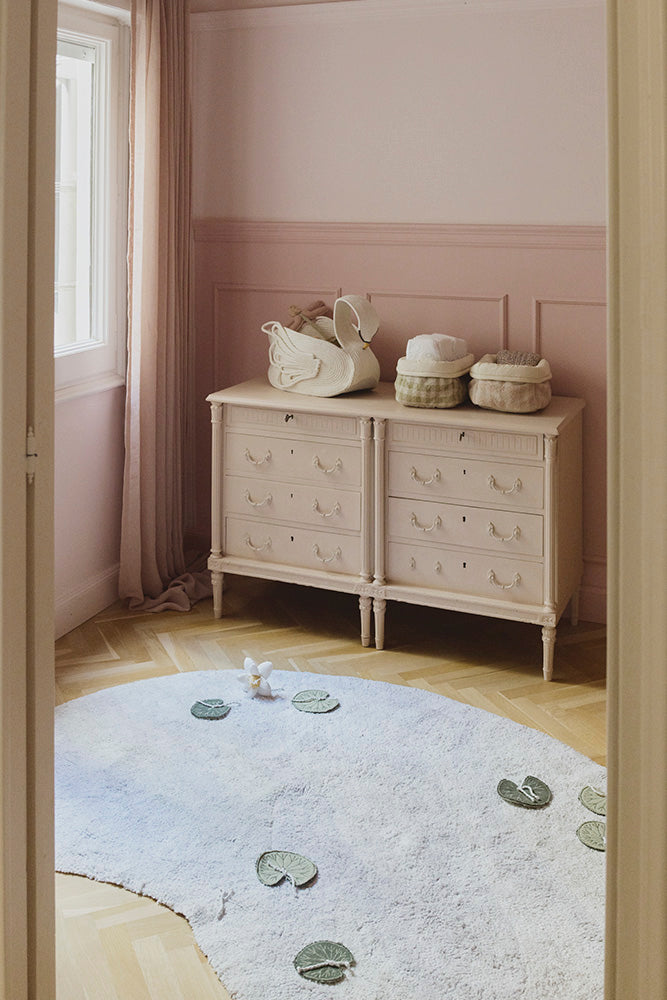 Dygsniuotas krepšys „Matcha“