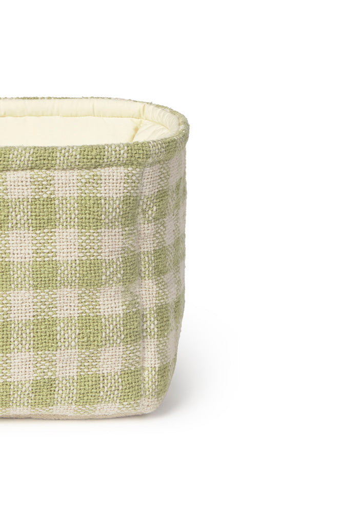 Dygsniuotas krepšys „Matcha“