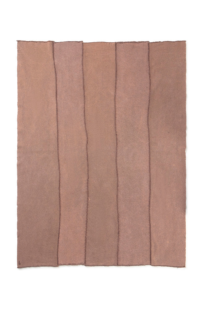 Skalbiamas rudas vintažinis kilimas