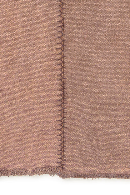 Skalbiamas rudas vintažinis kilimas