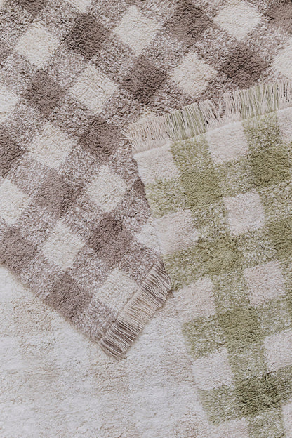 Skalbiamas kilimas „Vichy Matcha“