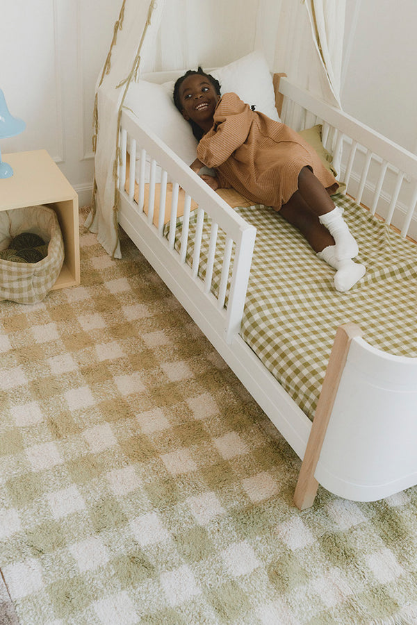 Skalbiamas kilimas „Vichy Matcha“