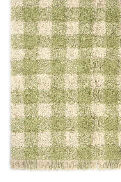 Skalbiamas kilimas „Vichy Matcha“