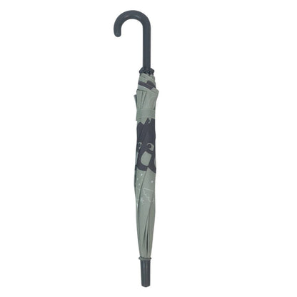 Kupolo formos vaikiškas skėtis su drambliais - žalias