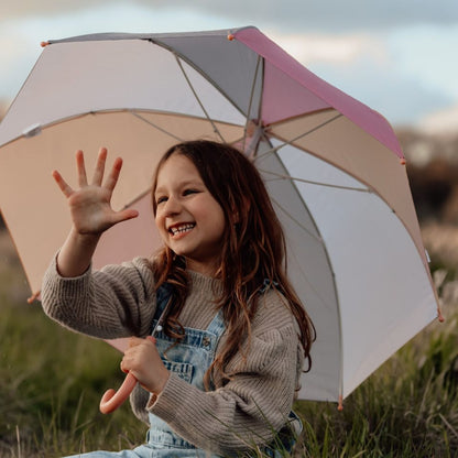 Kupolo formos vaikiškas skėtis - rožinis