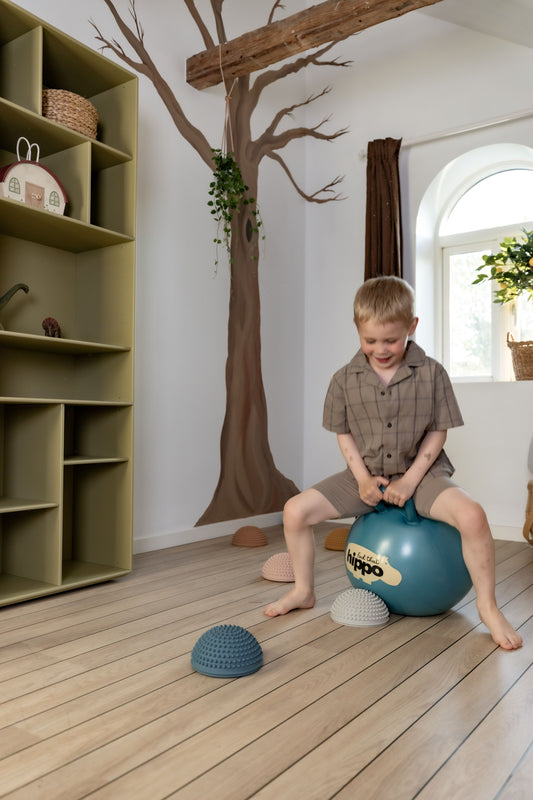 Hippo šokinėjimo kamuolys – mėlynas