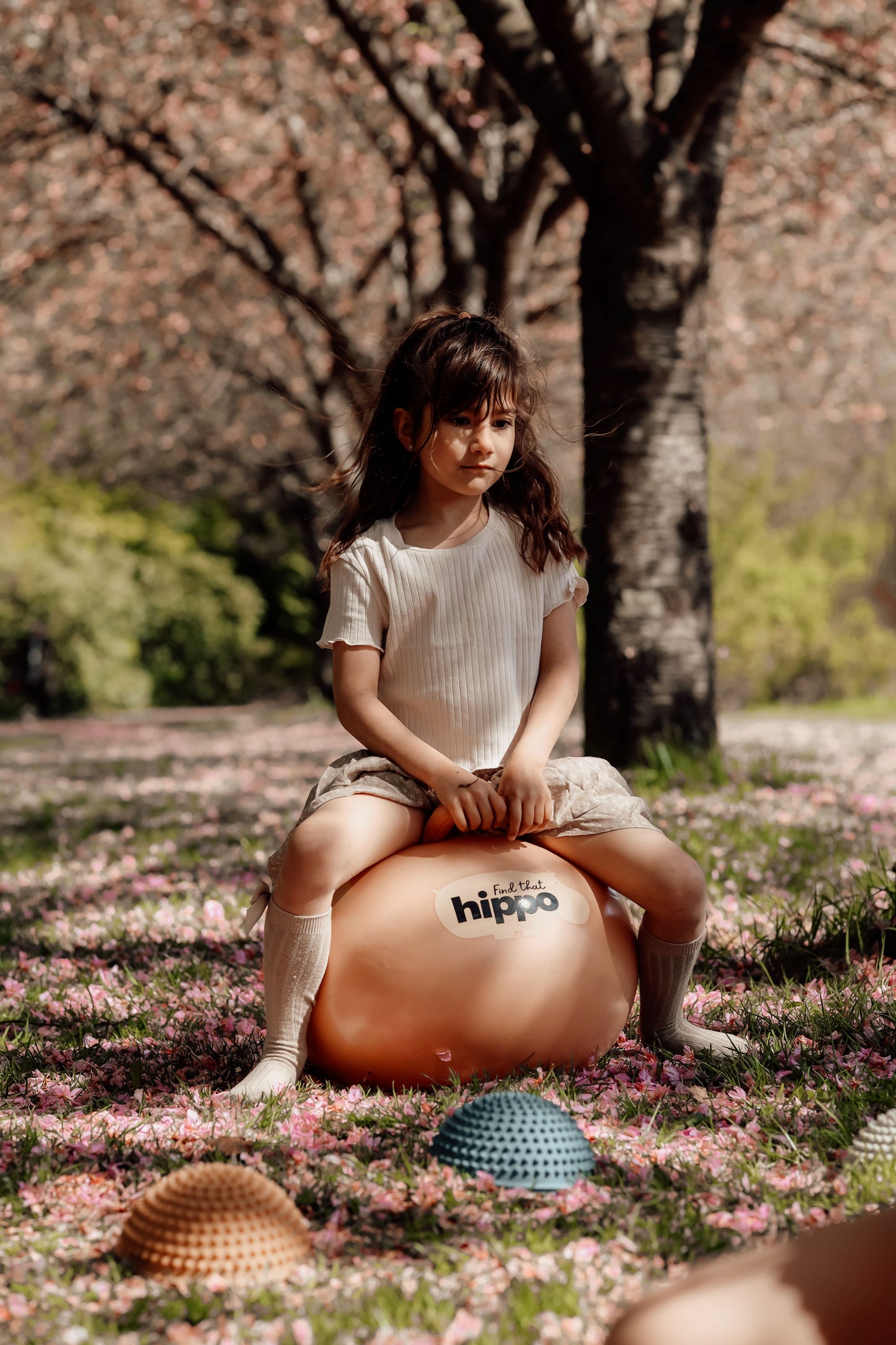 Hippo šokinėjimo kamuolys – oranžinis