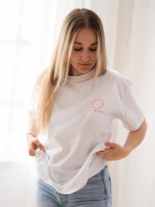 Marškinėliai „Let Love Bloom““ Mini & Me