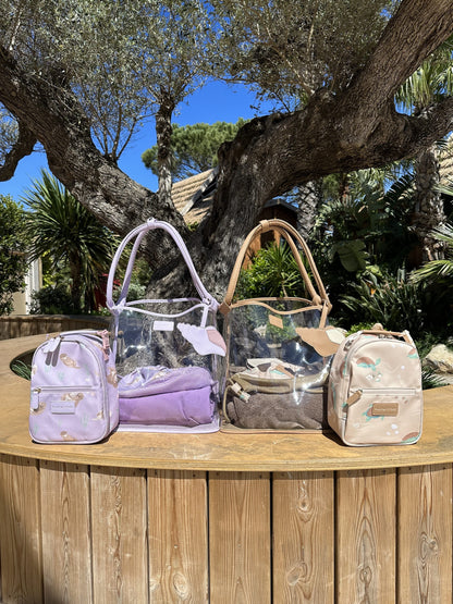 Alyvinis mamos paplūdimio krepšys