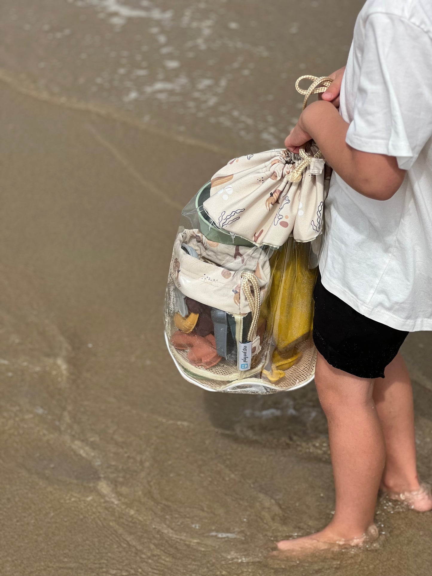 Smėlio spalvos krepšys