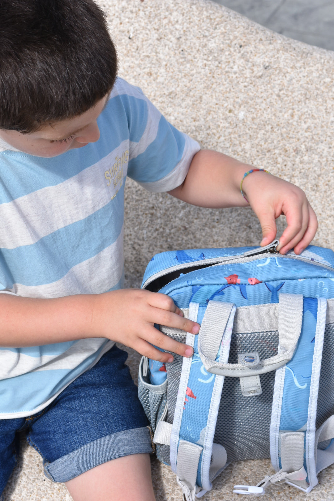 Mėlyna keliautojų kuprinė