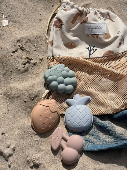 Smėlio formelių rinkinys – vaisiai