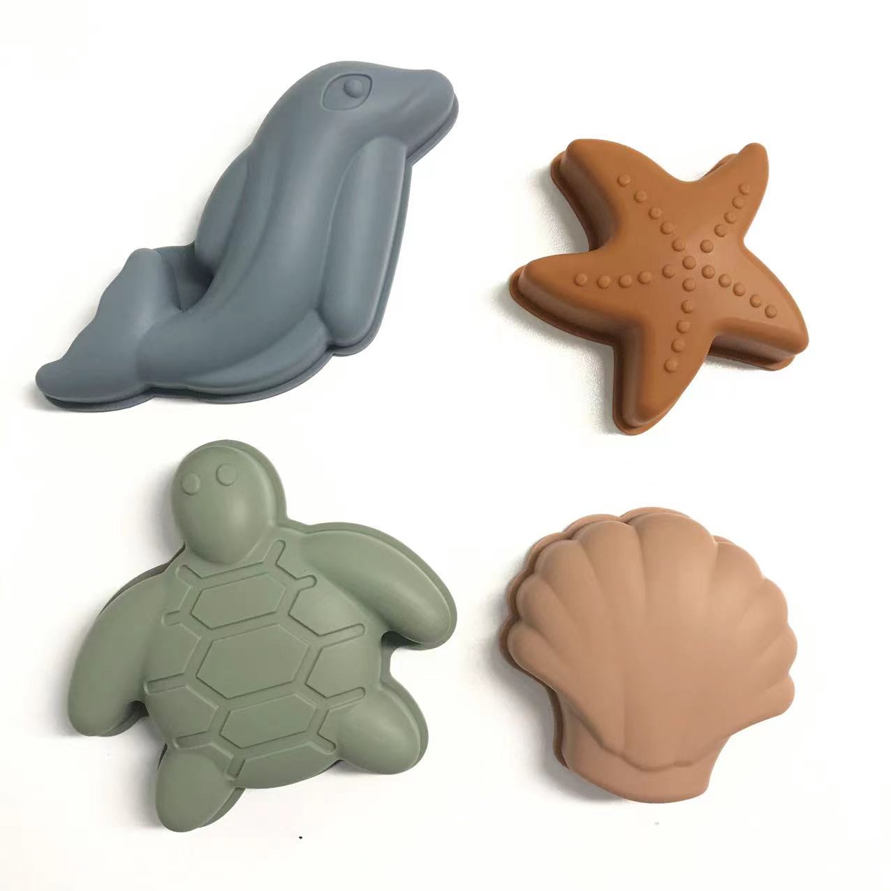 Smėlio formelių rinkinys – jūros gyvūnai