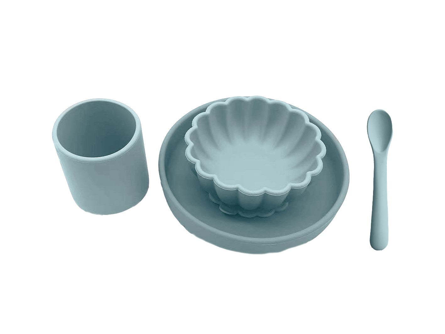 Mėlynas indų rinkinys