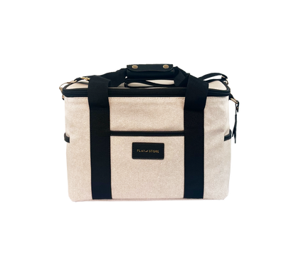 Juodas pietų krepšys