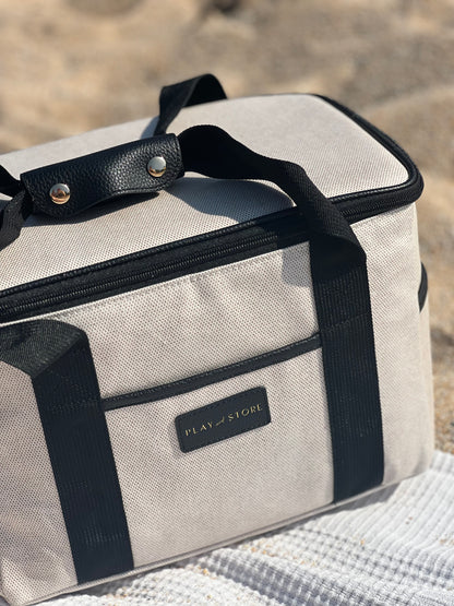 Juodas pietų krepšys