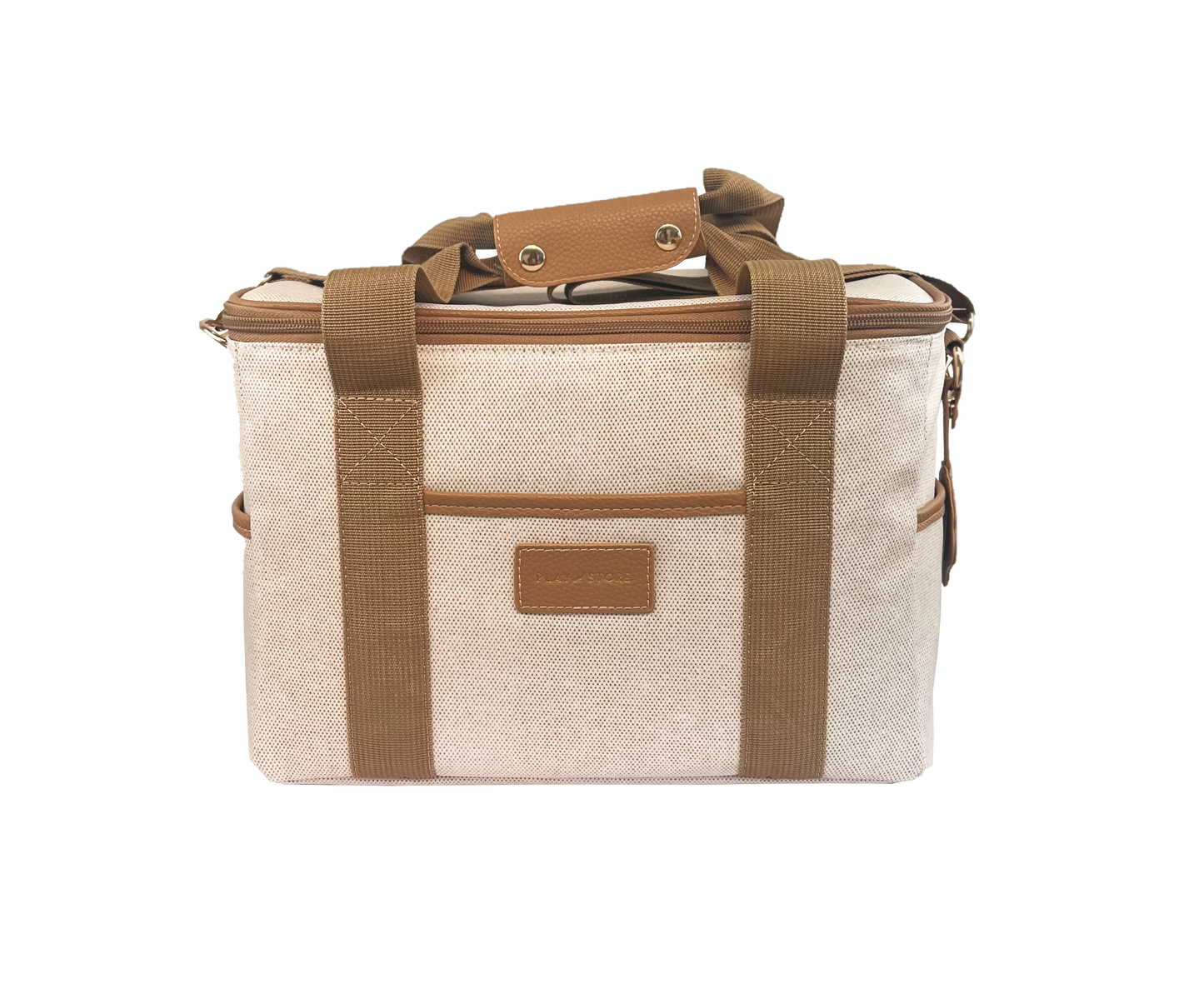 Rudas pietų krepšys