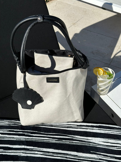 Juoda paplūdimio tašė