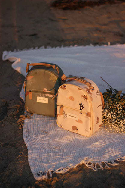 Žalia keliautojų pietų kuprinė