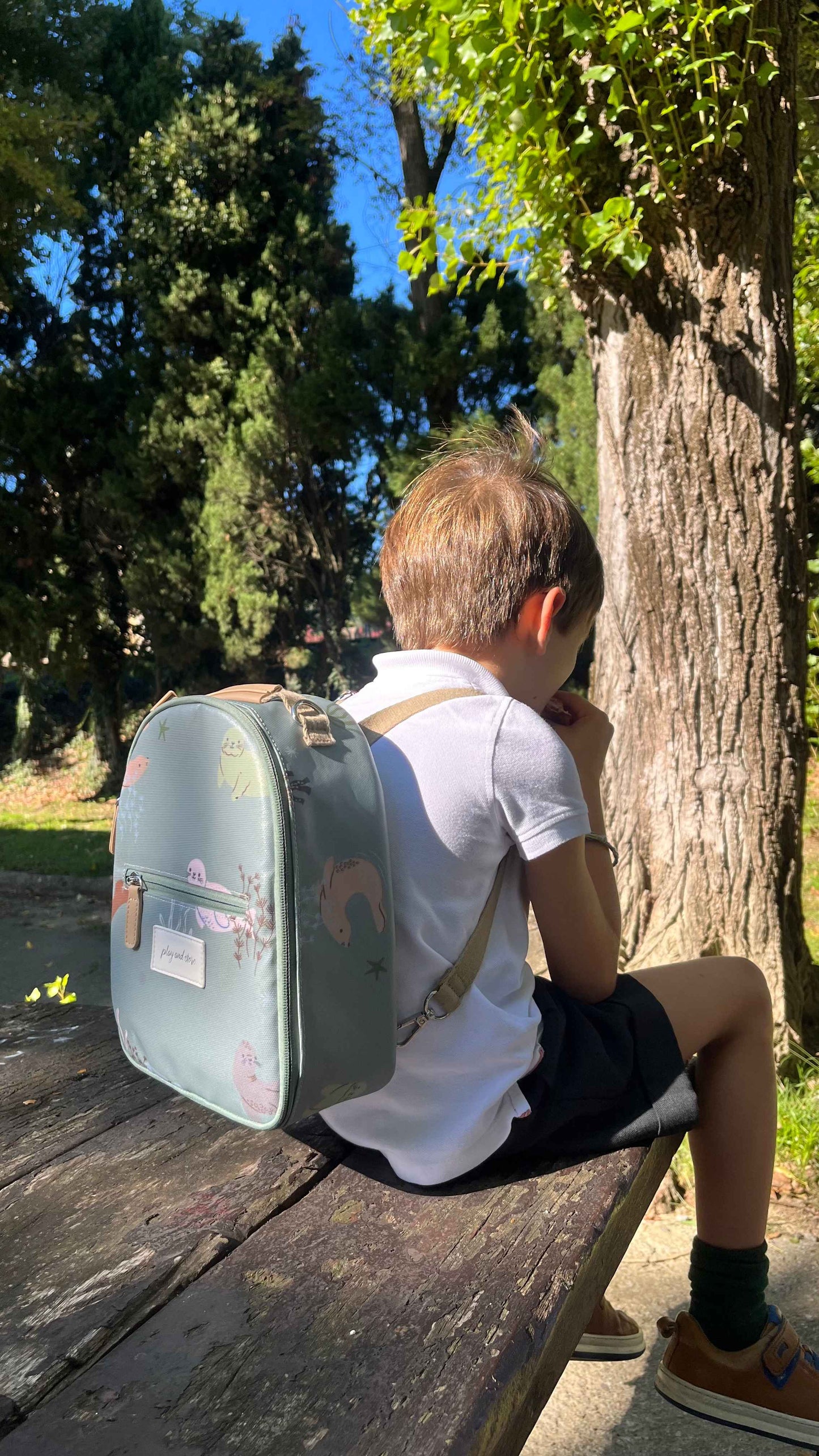 Žalia keliautojų pietų kuprinė