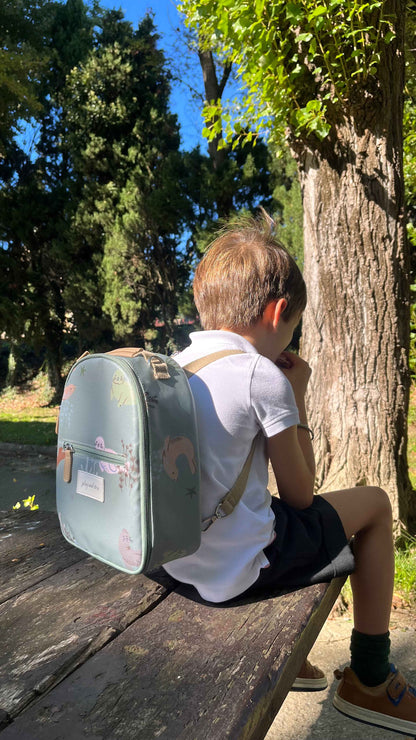 Žalia keliautojų pietų kuprinė