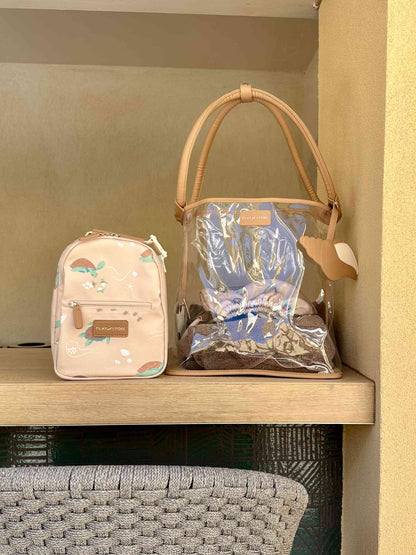 Ruda keliautojų pietų kuprinė