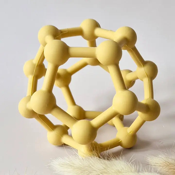 Silikoninis lankstus motorikos kamuoliukas su iškilimais