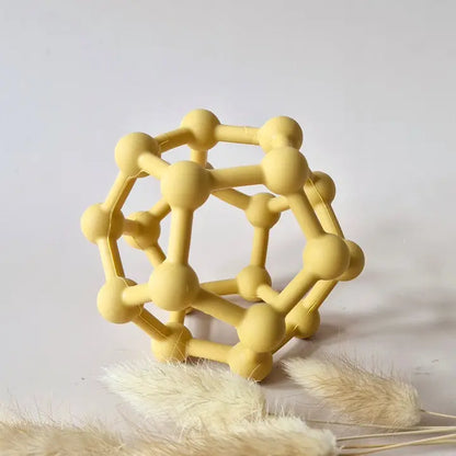 Silikoninis lankstus motorikos kamuoliukas su iškilimais