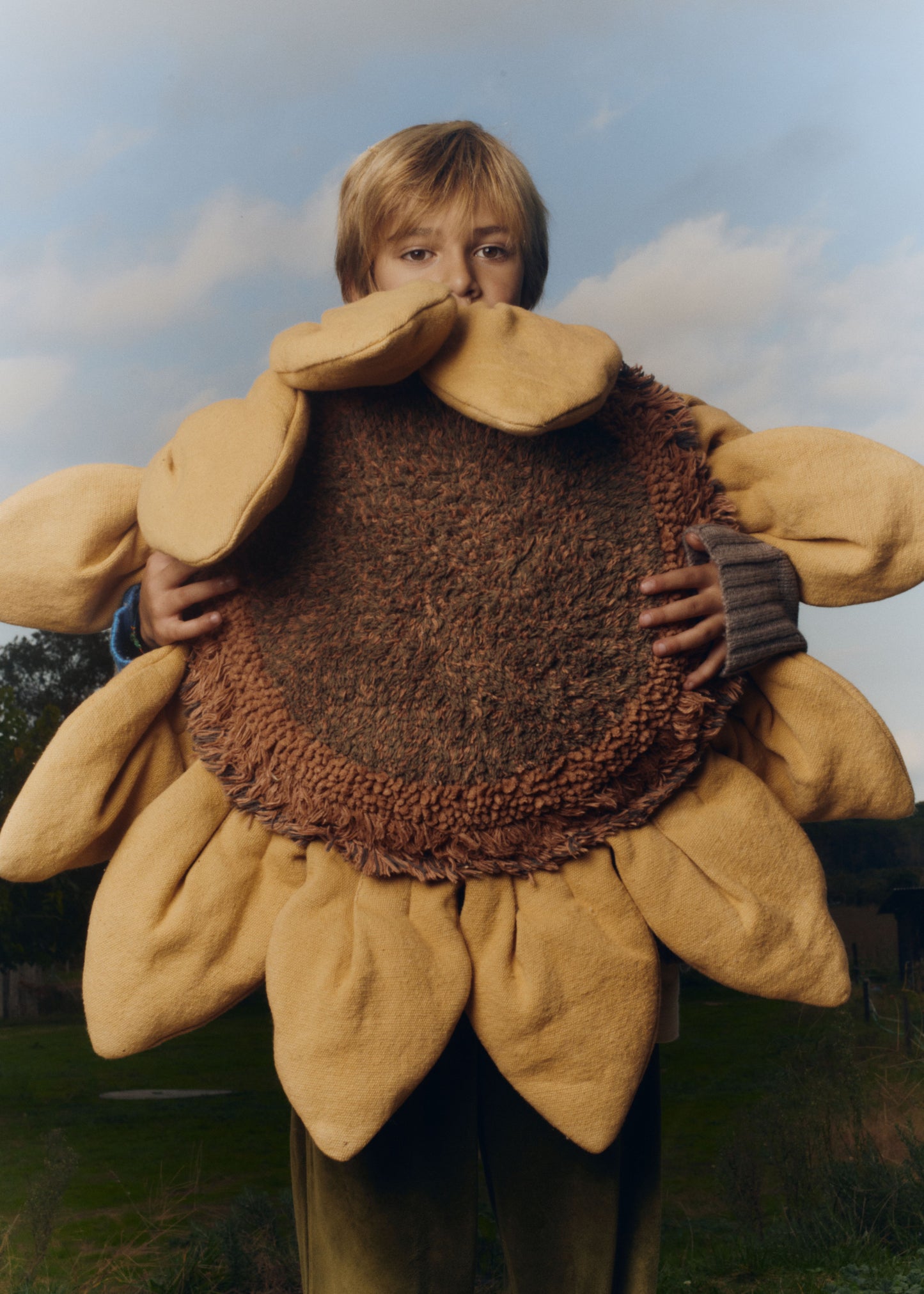 Grindų pagalvė „Saulėgrąža“