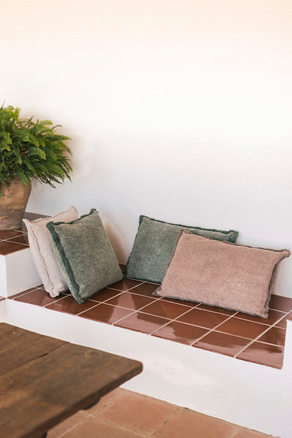 Vintažinė rožinė stačiakampė pagalvėlė