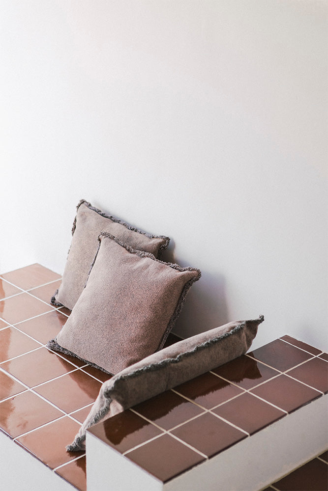 Vintažinė rožinė stačiakampė pagalvėlė